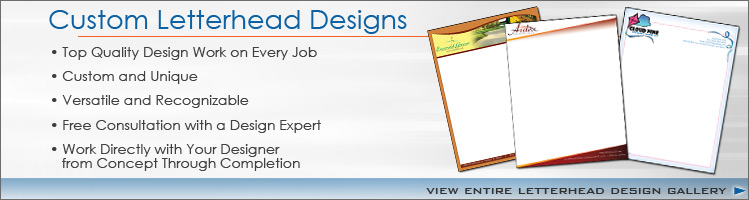 Sample Letterhead Design for Custom Corporate Identity and Marketing Design